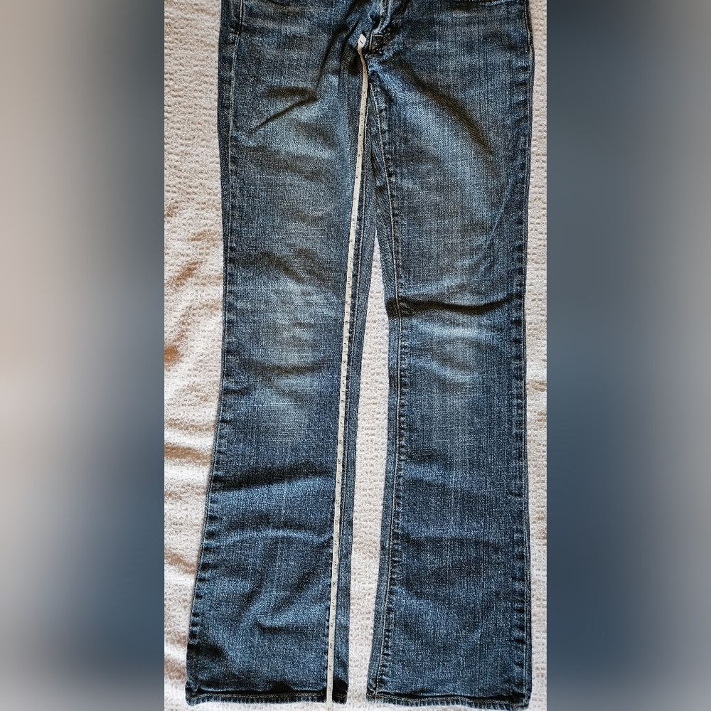 7 For All Mankind women's jeans. Pink sequenon back pockets, Y2K style - Picture 3 of 6